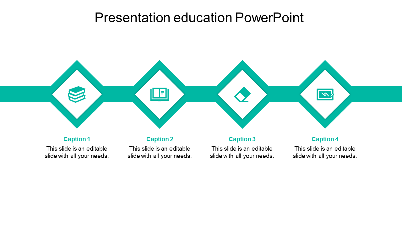 Attractive Presentation Education PowerPoint-Diamond Model